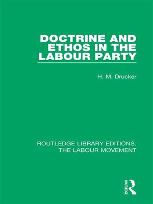 cover image of Doctrine and Ethos in the Labour Party
